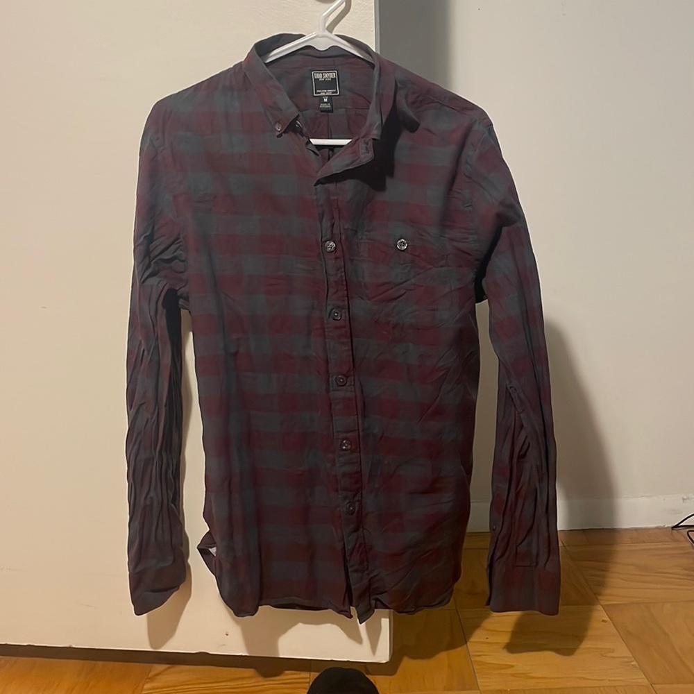 Todd Snyder button down plaid shirt